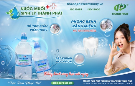Nước Muối Sinh Lý Thành Phát - Người bạn đồng hành chăm sóc sức khỏe người Việt